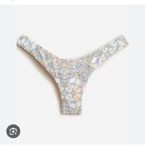 J Crew Active Curved Waist Cheeky Bikini Bottom Printed Kaleidoscope Blue - S